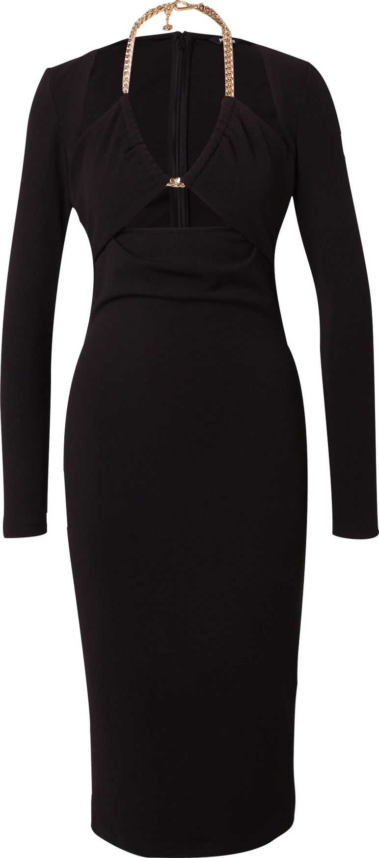 Šaty Just Cavalli zlatá / černá