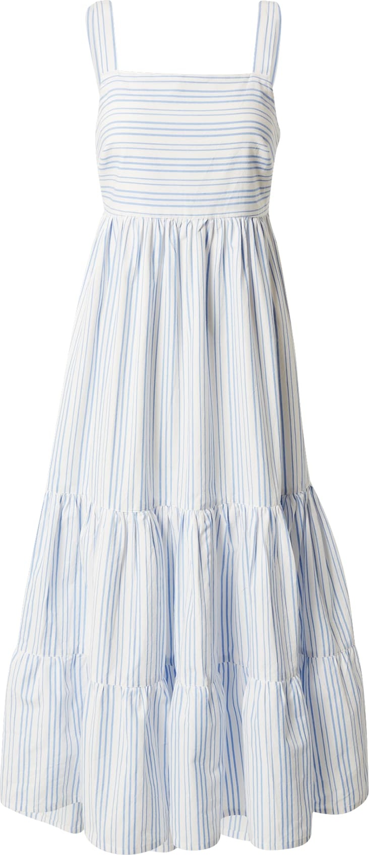 Šaty 'Lea' People Tree světlemodrá / bílá