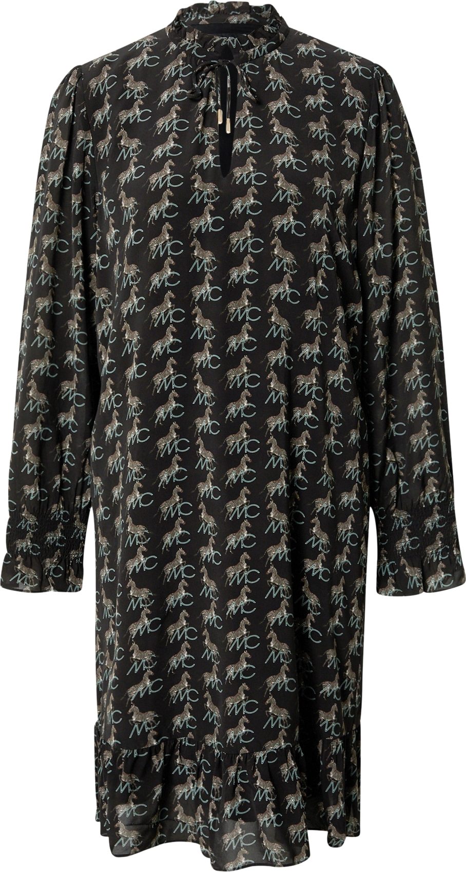 Šaty Marc Cain šedobéžová / mátová / černá