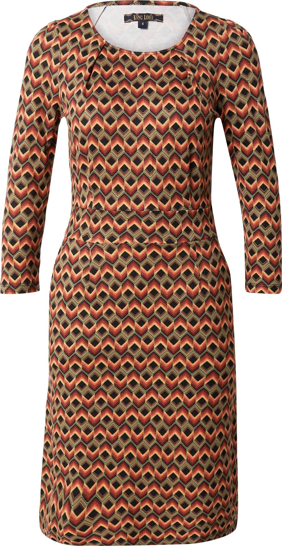 Šaty 'Mona Quentin' king louie slonová kost / pueblo / mátová / černá