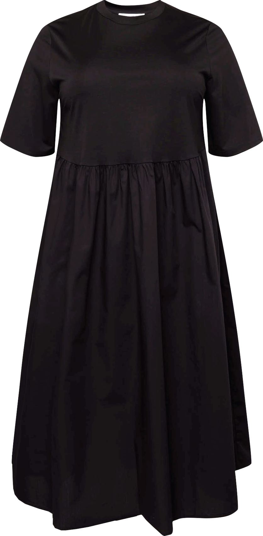 Šaty 'SAGA' Selected Femme Curve černá