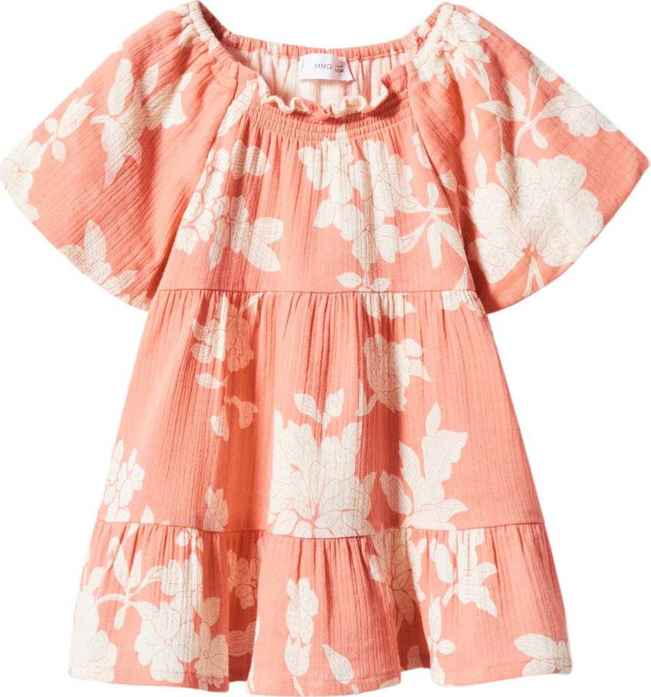 Šaty 'Sarab' Mango Kids krémová / broskvová