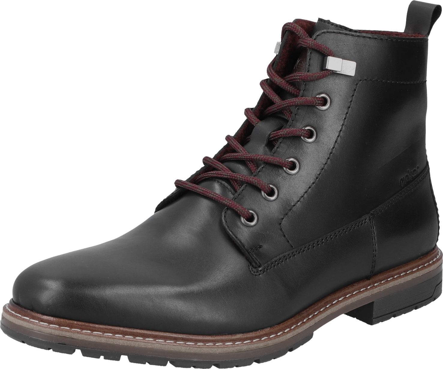 Šněrovací boty Rieker černá