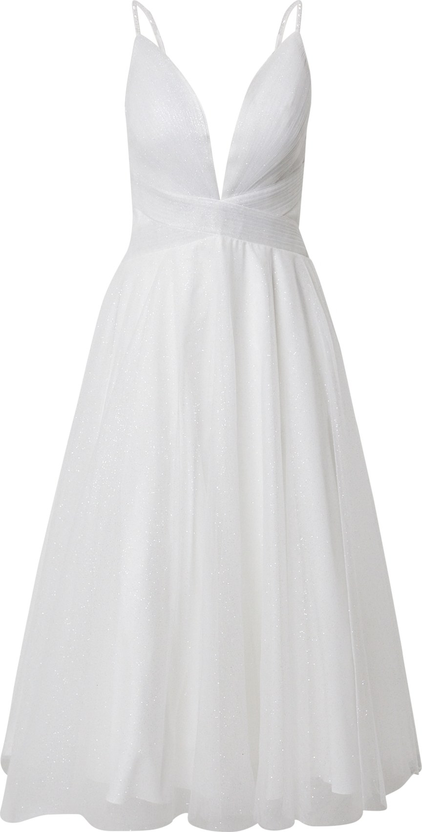 Společenské šaty mascara bílá