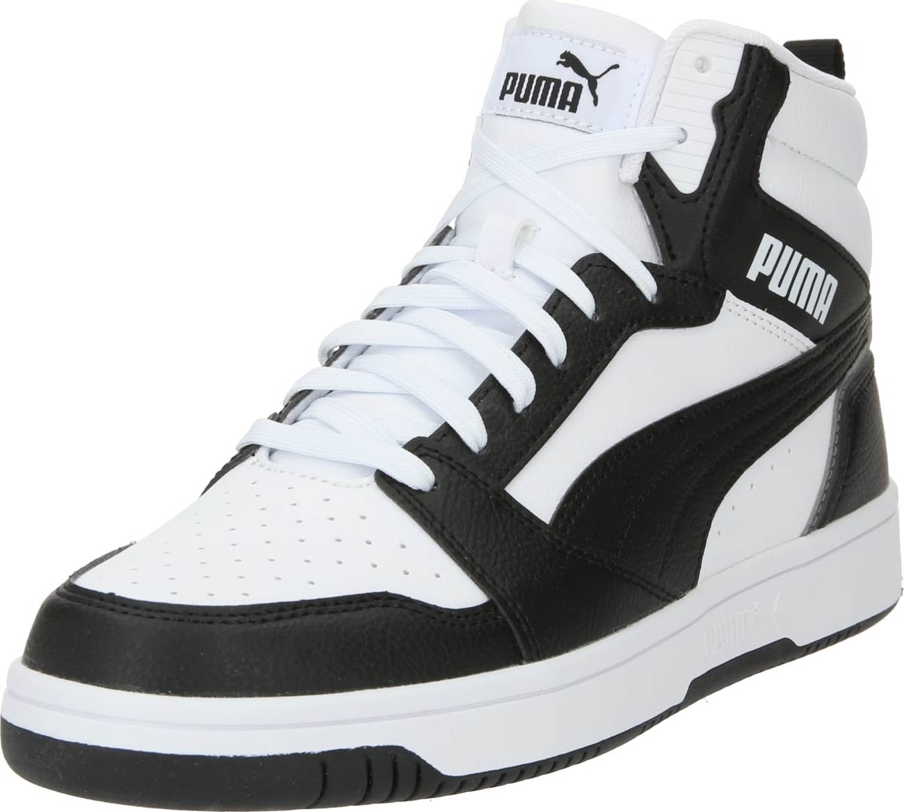 Sportovní boty 'Rebound v6' Puma černá / bílá
