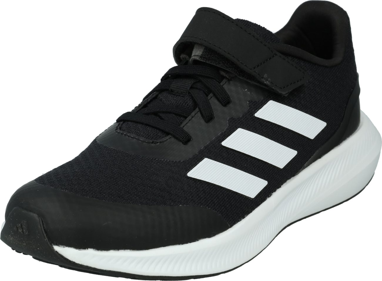 Sportovní boty 'Runfalcon 3.0 Elastic Lace Strap' adidas performance černá / bílá