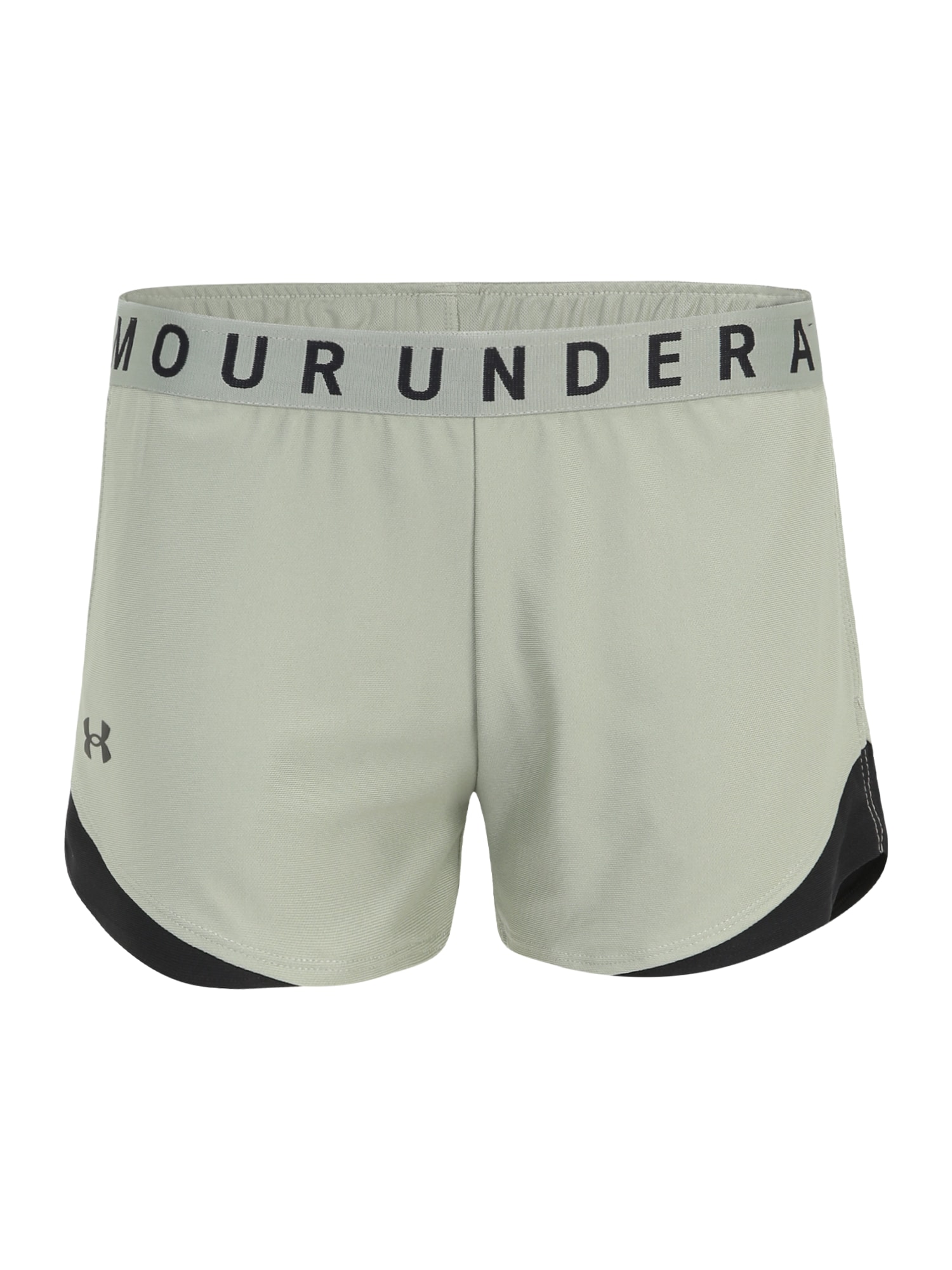 Sportovní kalhoty 'Play Up 3.0' Under Armour zelená / černá