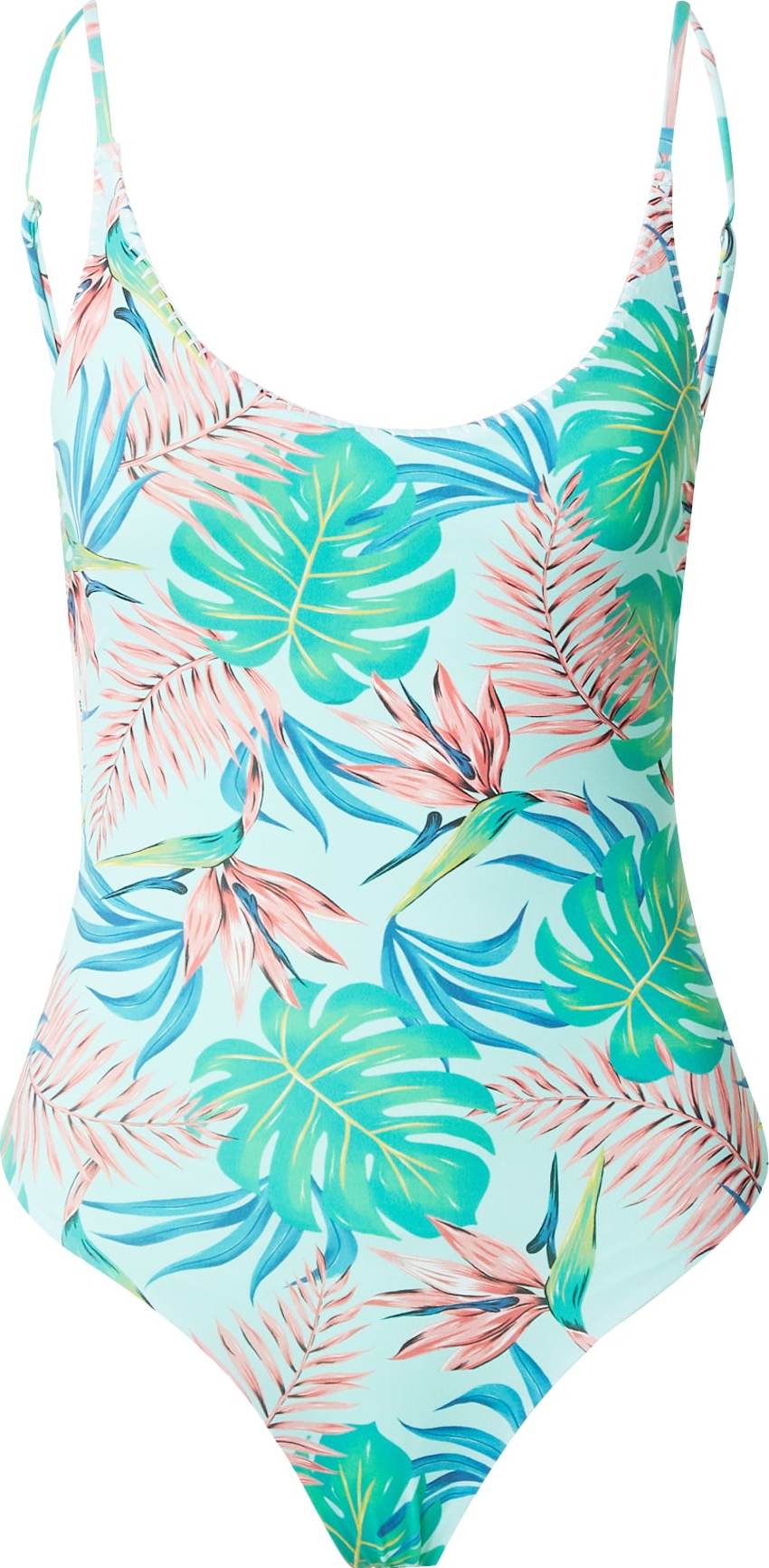 Sportovní plavky 'JAVA' hurley světlemodrá / žlutá / zelená / starorůžová