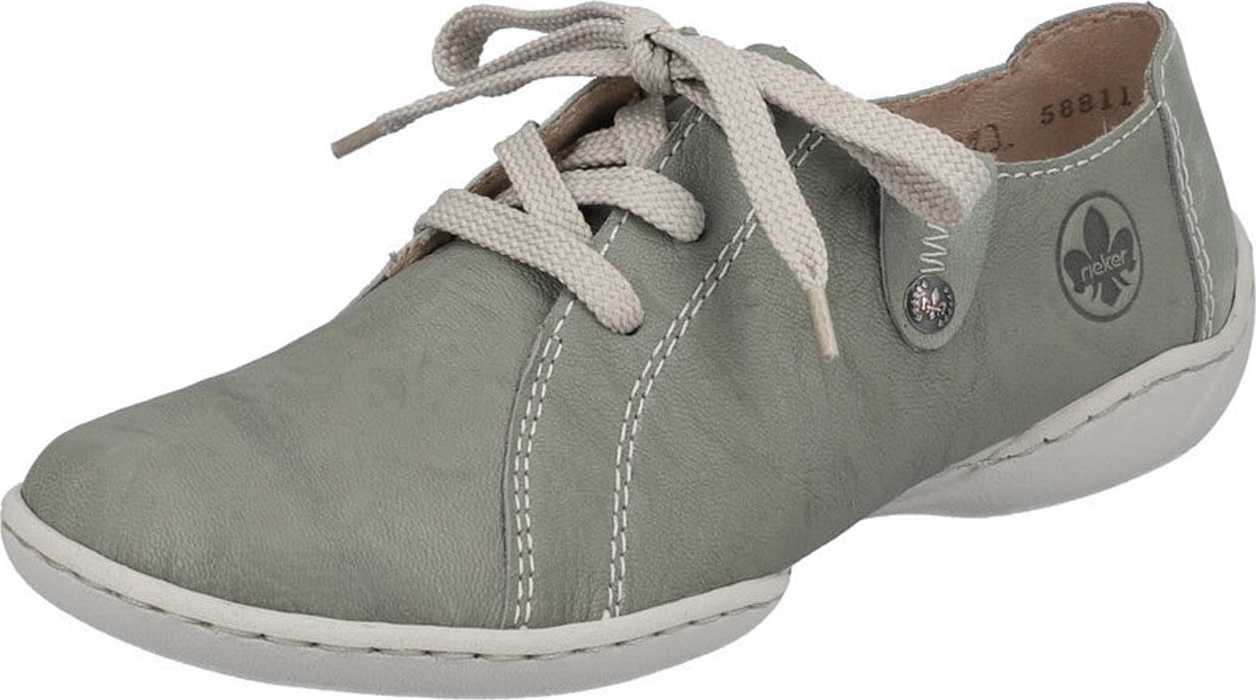 Sportovní šněrovací boty Rieker pastelově zelená