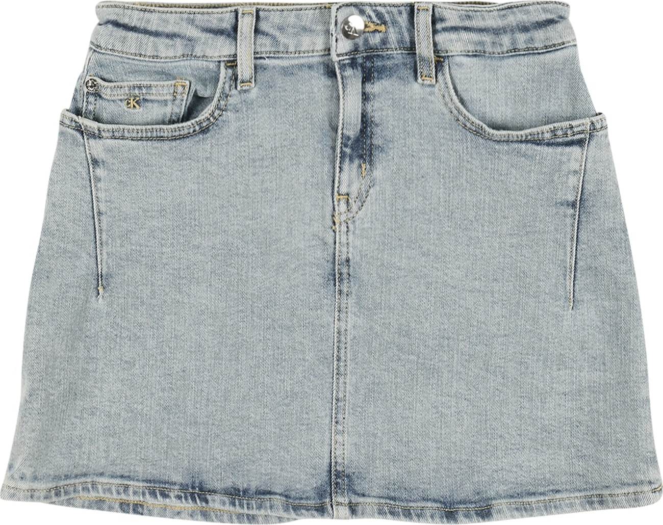 Sukně 'ALINE' Calvin Klein Jeans modrá džínovina