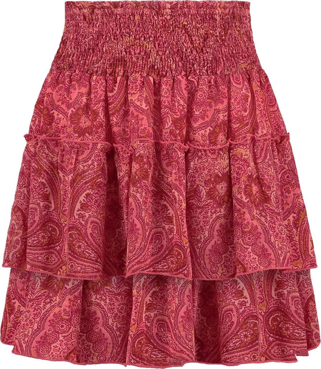 Sukně 'AMALFI' Shiwi světle hnědá / malinová / světle růžová