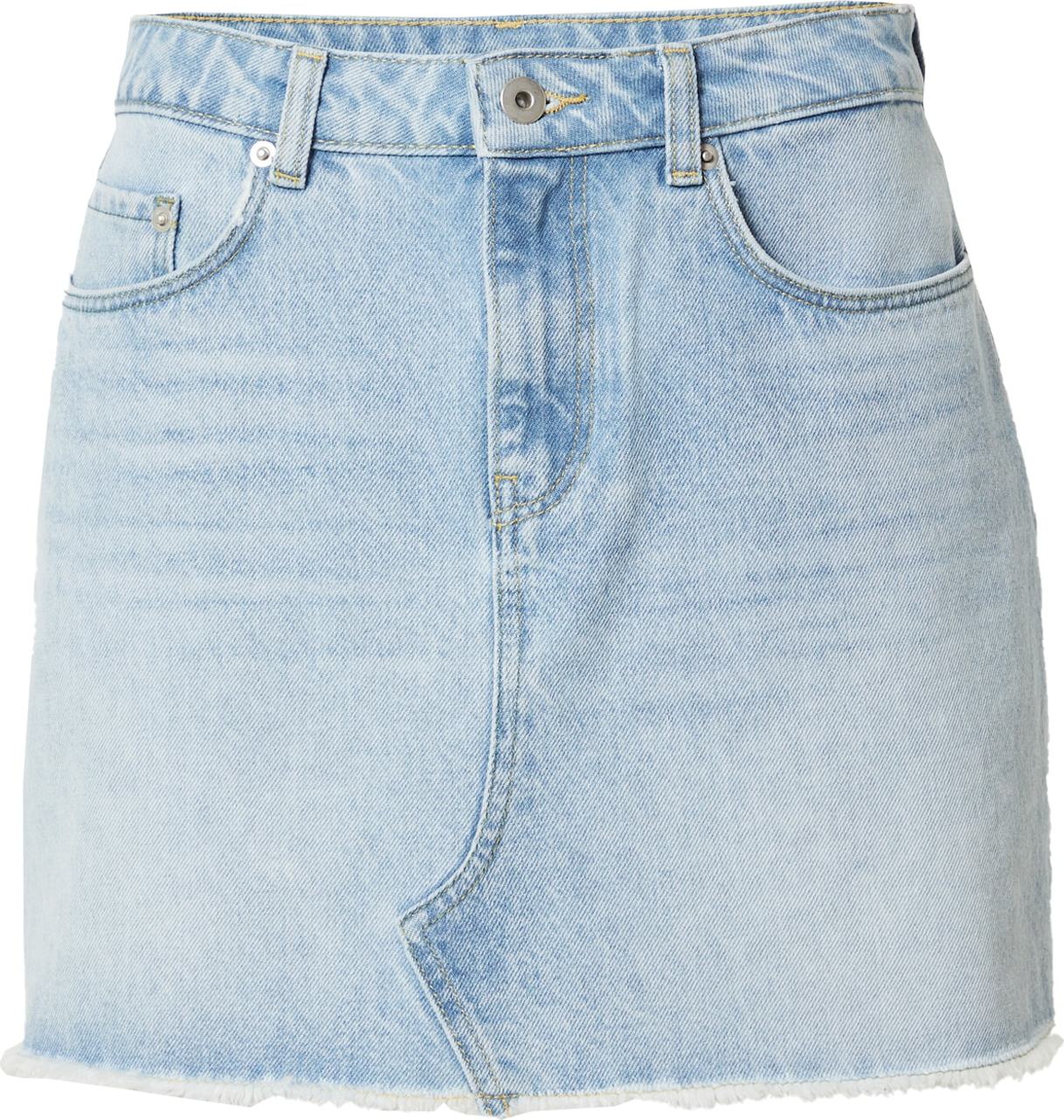 Sukně 'Svea' A LOT LESS modrá džínovina