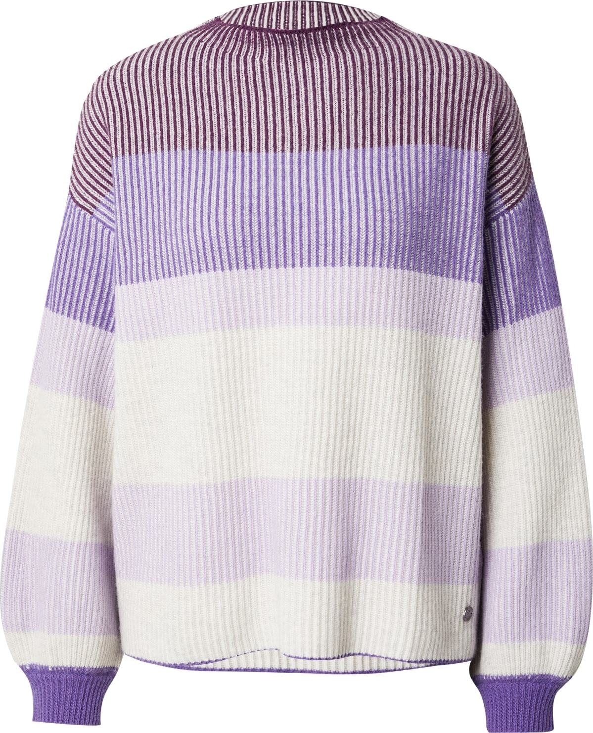 Svetr LIEBLINGSSTÜCK bobule / pastelová fialová / tmavě fialová / bílá