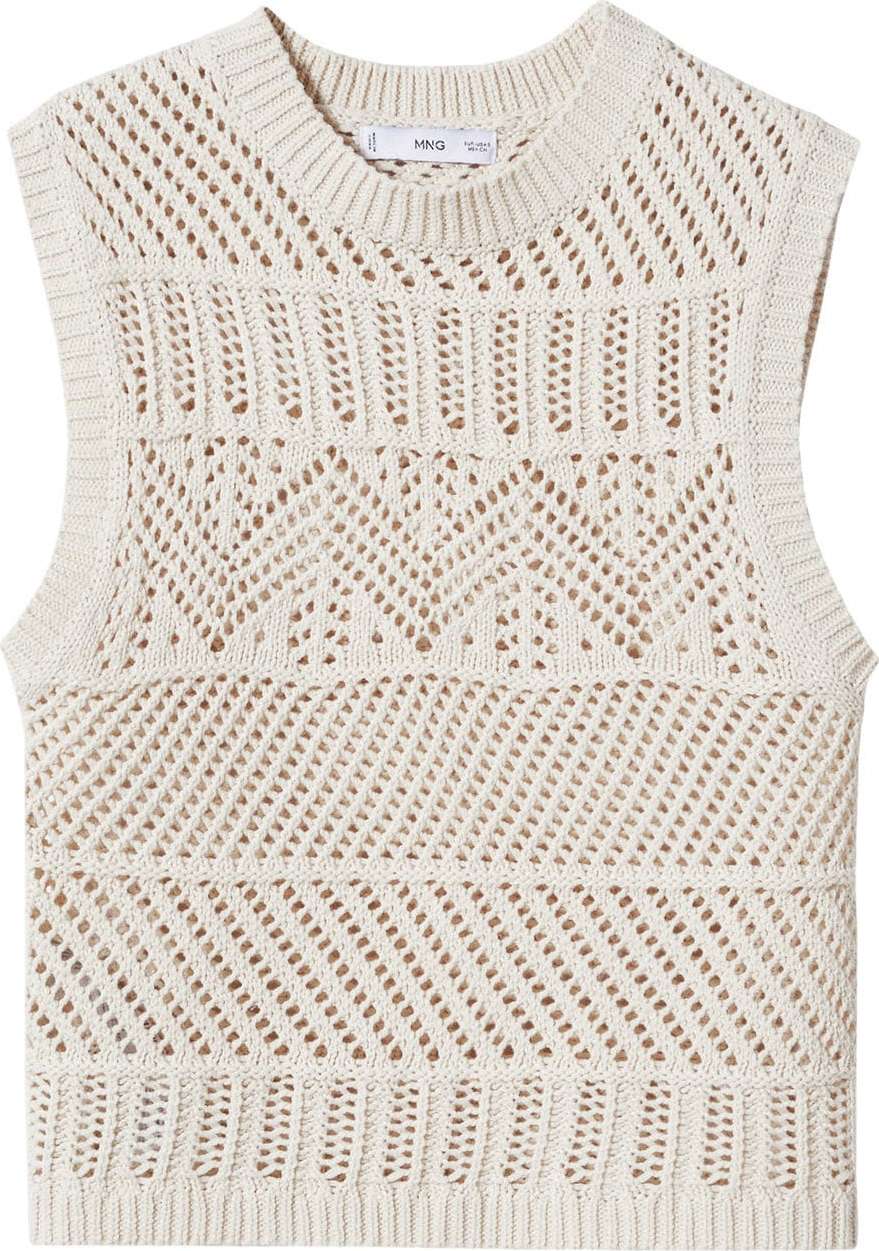 Svetr 'Ziguin' Mango světle béžová