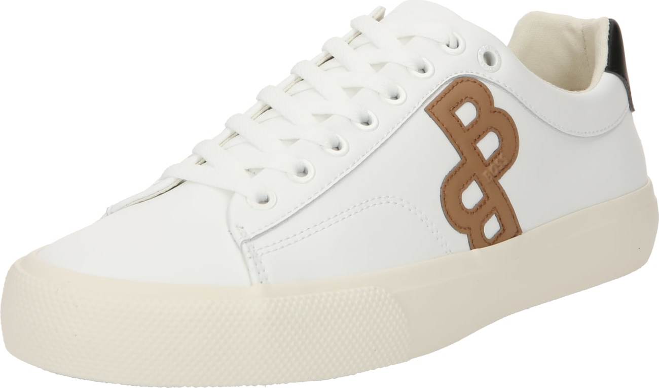 Tenisky 'Aiden' BOSS Black světle hnědá / černá / bílá