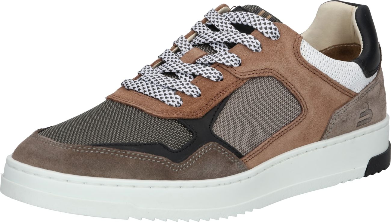 Tenisky Bullboxer hnědá / světle hnědá / černá / bílá