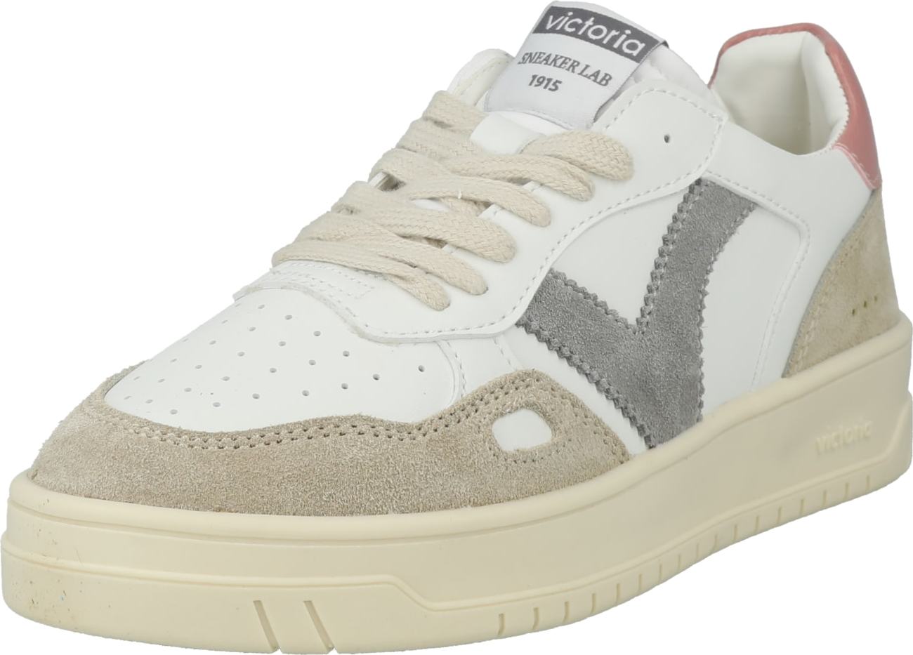 Tenisky 'SEUL' VICTORIA tmavě béžová / šedá / starorůžová / bílá