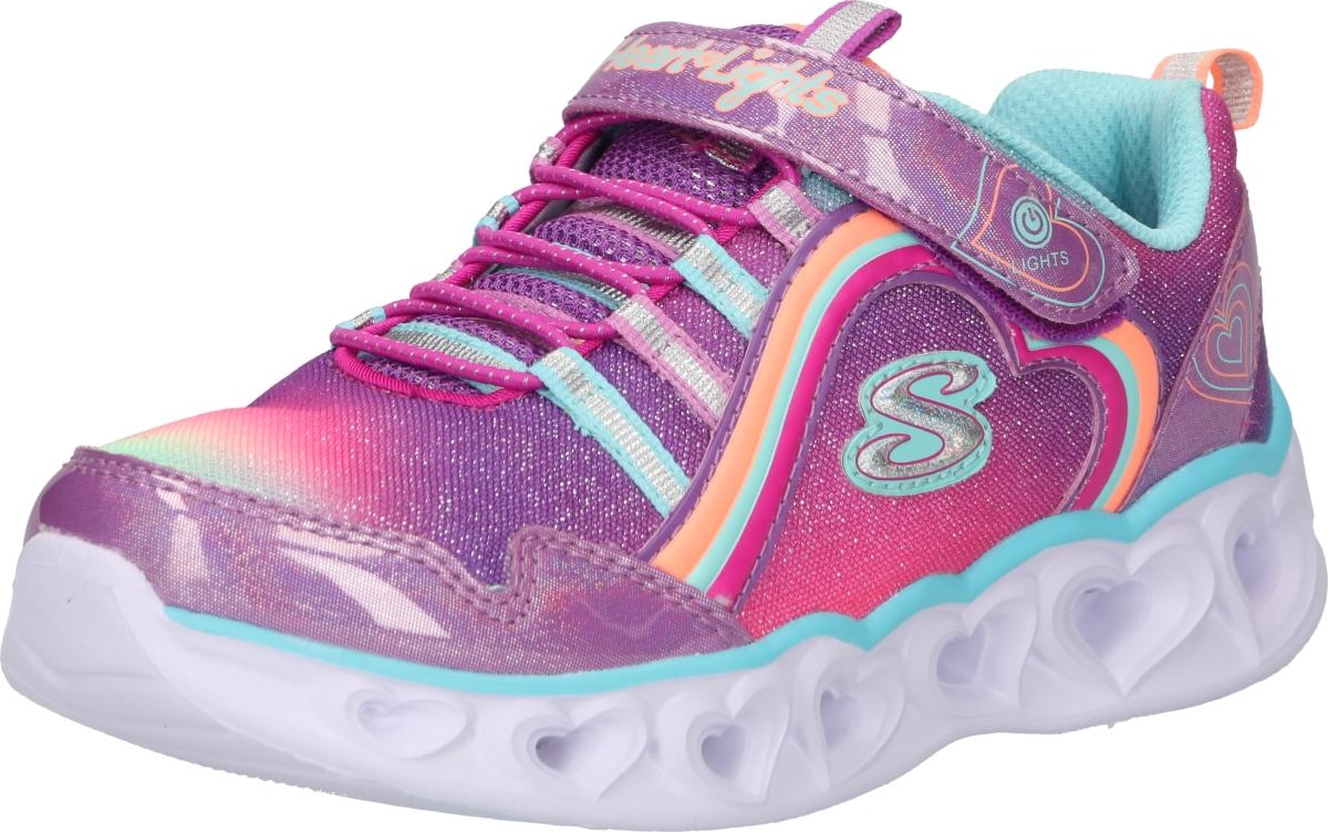Tenisky Skechers aqua modrá / tmavě fialová / oranžová / malinová