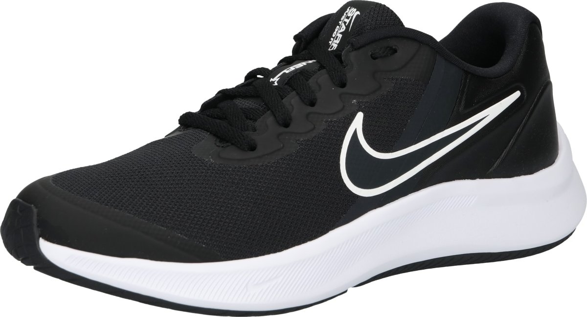 Sportovní boty 'Star Runner 3' Nike černá / bílá