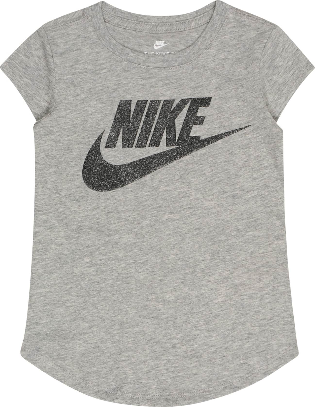 Tričko Nike Sportswear tmavě šedá / černá