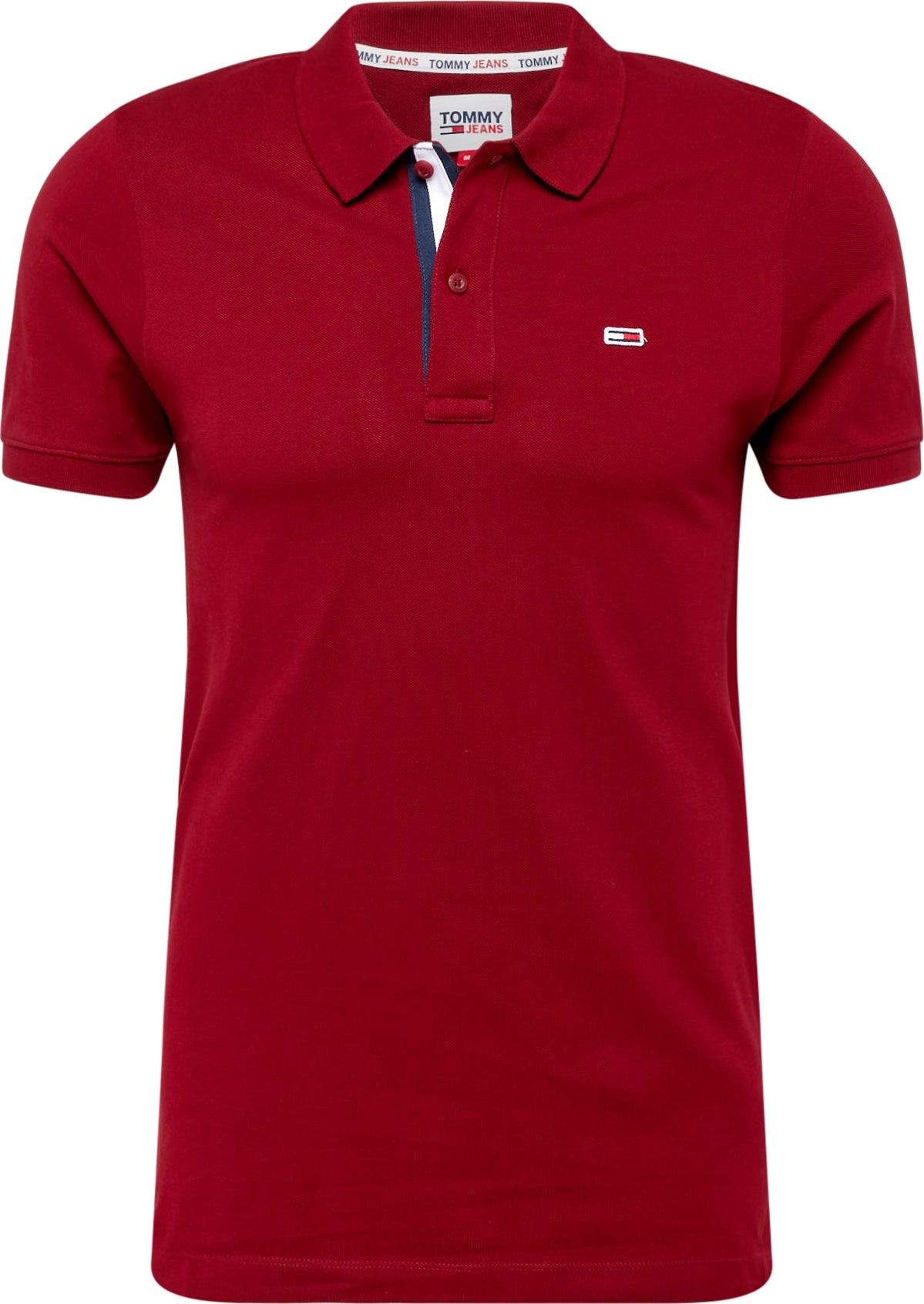 Tričko Tommy Jeans námořnická modř / karmínově červené / bílá