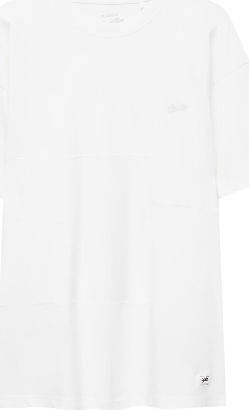 Tričko Pull&Bear bílá