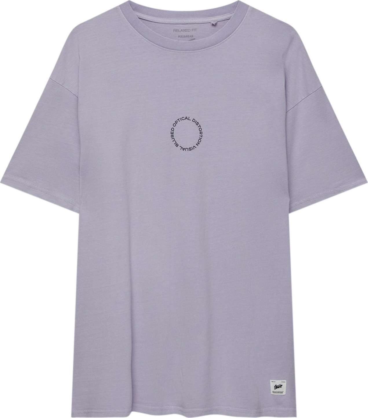 Tričko Pull&Bear fialová / fialkově modrá