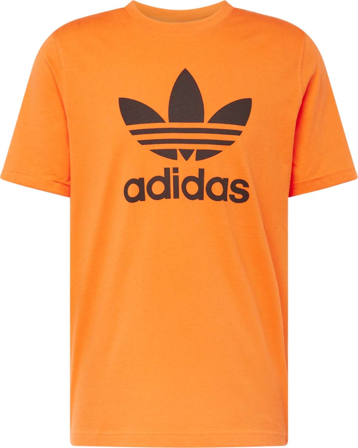Tričko 'Adicolor Classics Trefoil' adidas Originals oranžová / černá
