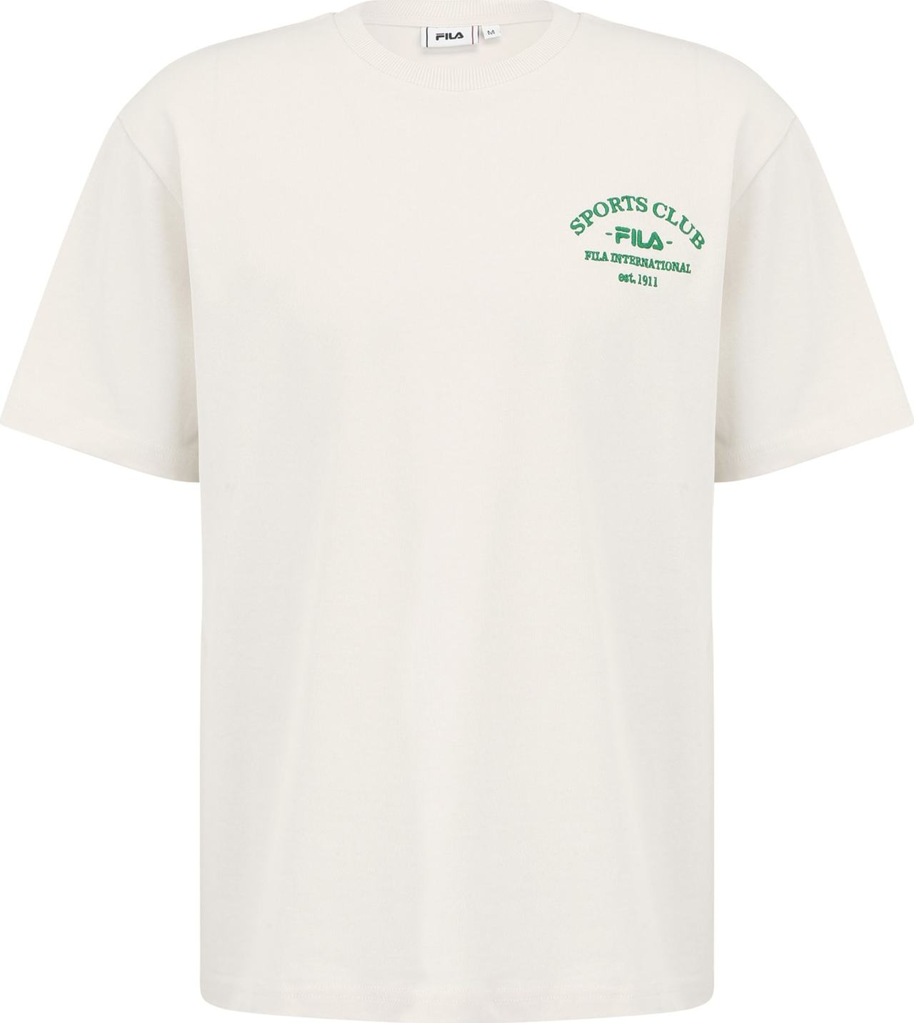 Tričko 'BERKAU' Fila zelená / bílá