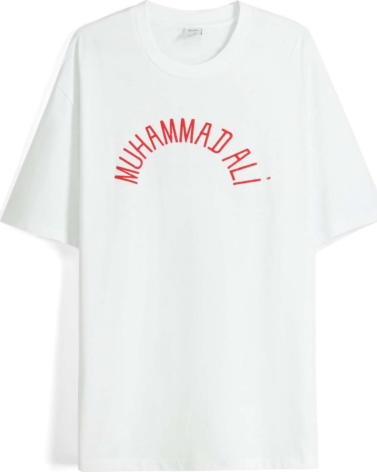 Tričko Bershka červená / černá / bílá