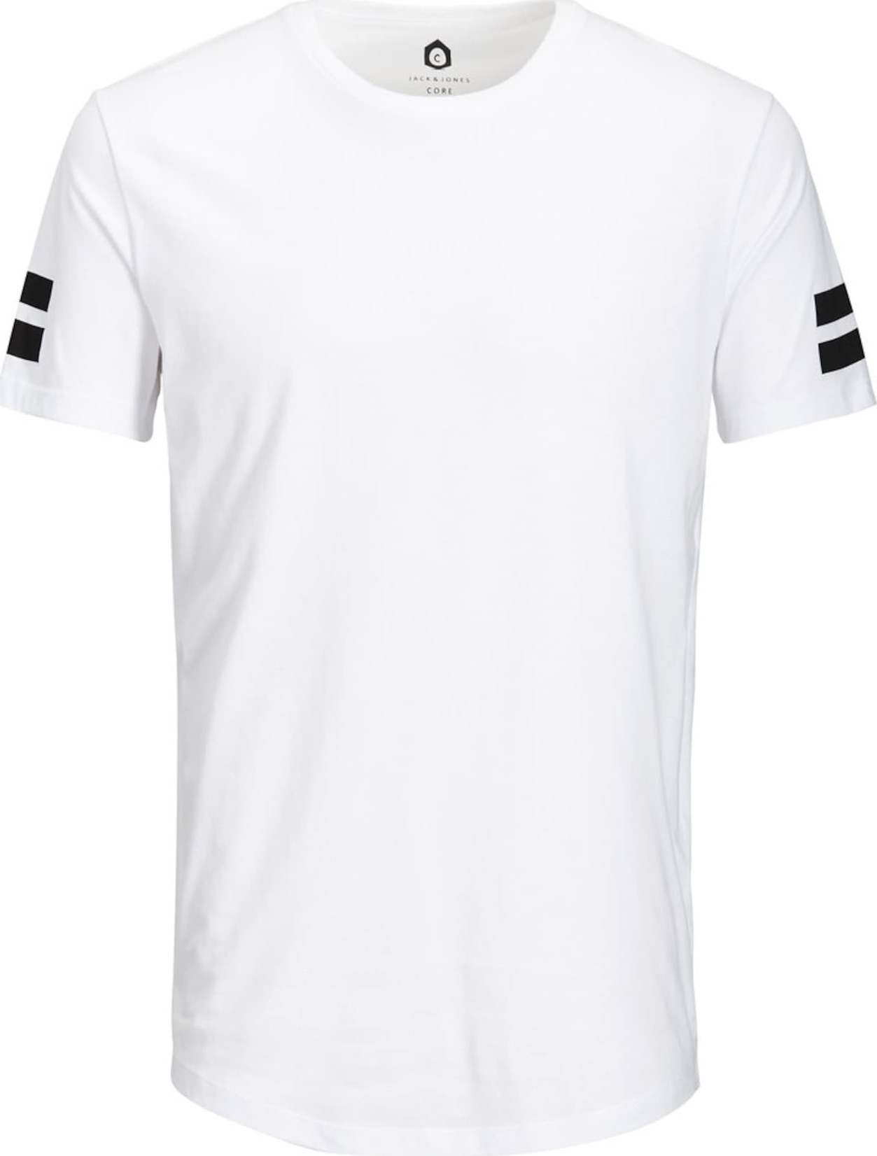 Tričko 'Boro' jack & jones černá / bílá
