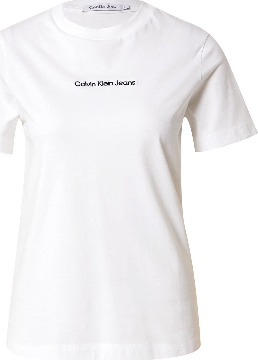 Tričko Calvin Klein Jeans černá / bílá