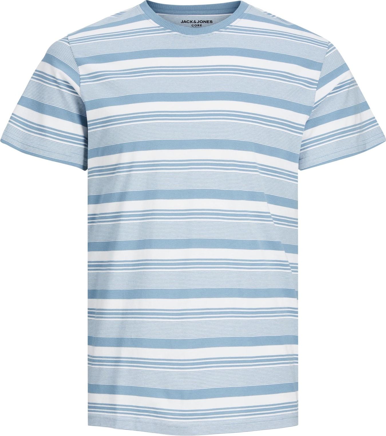 Tričko 'CHAIN' jack & jones kouřově modrá / bílá