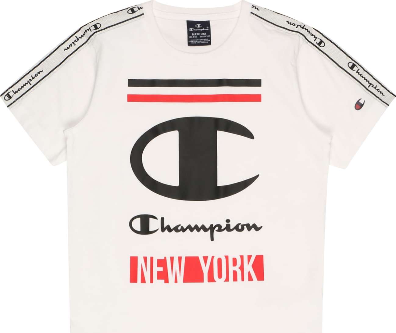 Tričko Champion Authentic Athletic Apparel krvavě červená / černá / bílá