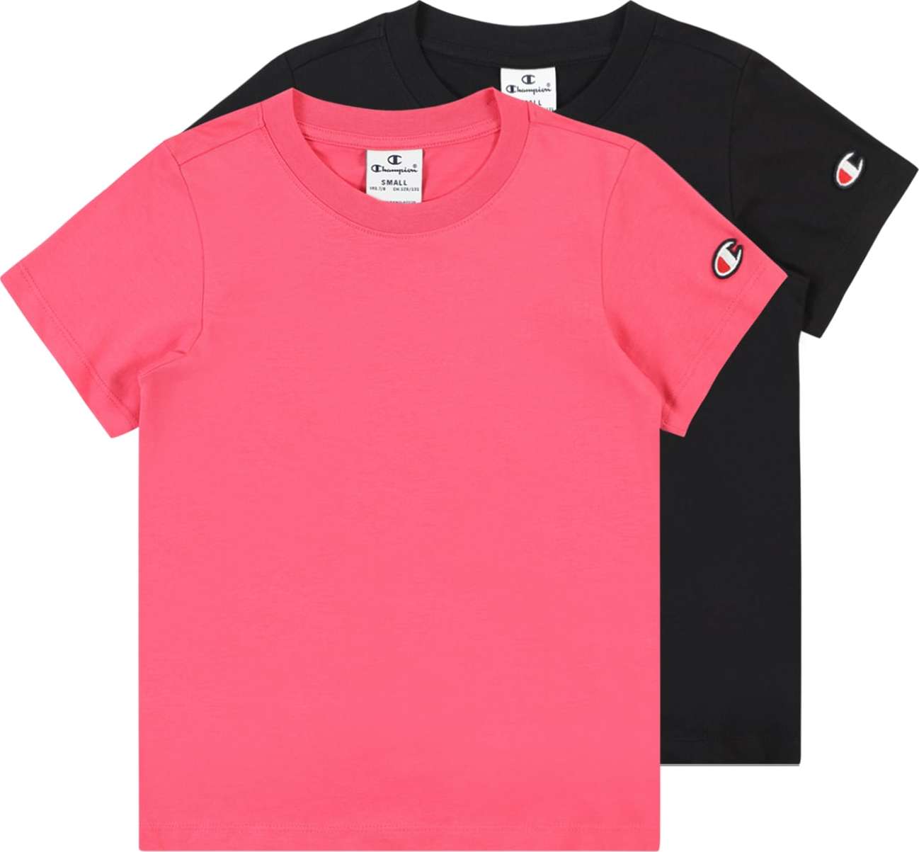 Tričko Champion Authentic Athletic Apparel svítivě růžová / ohnivá červená / černá / bílá
