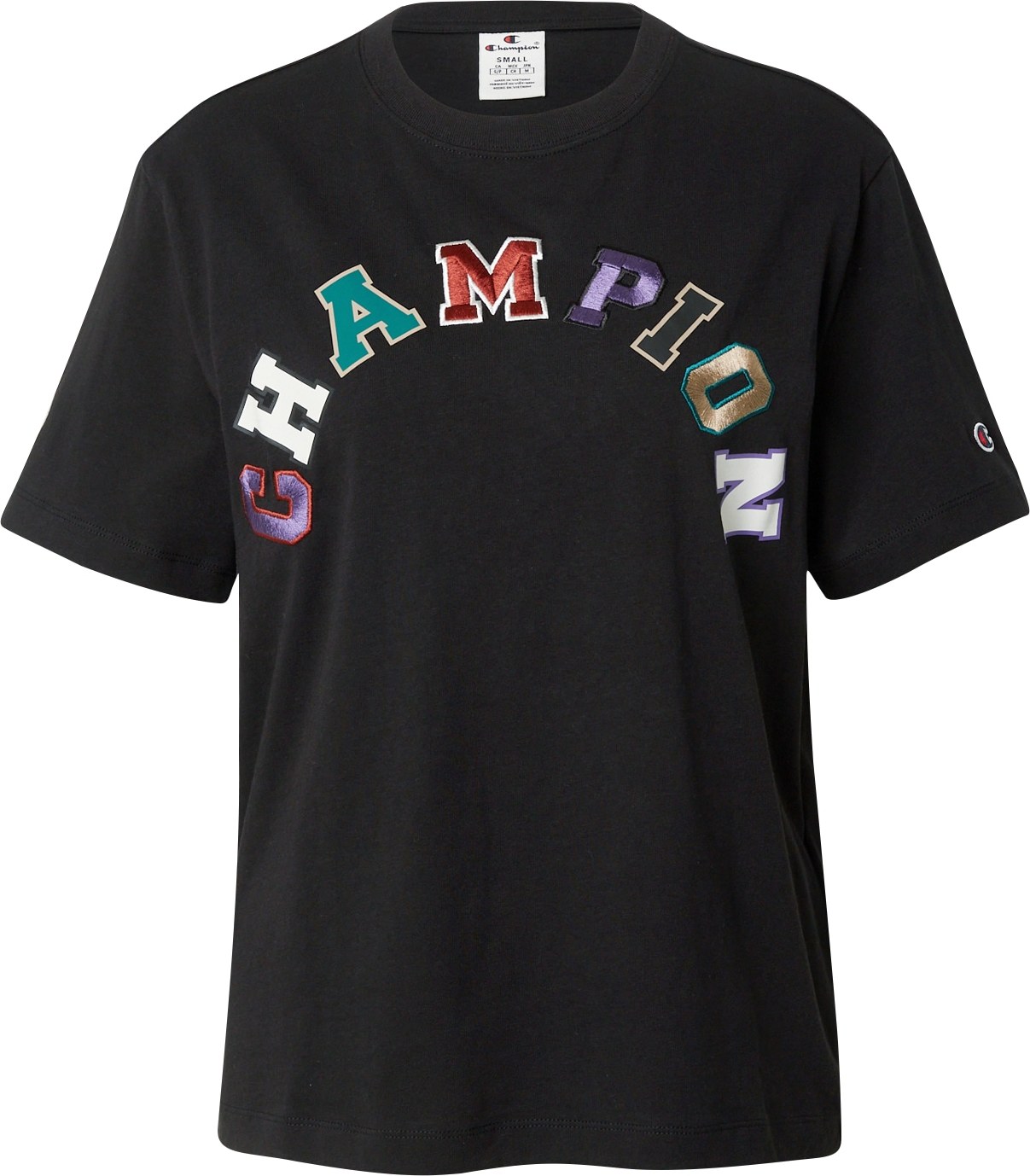 Tričko Champion Authentic Athletic Apparel zelená / fialová / černá / bílá