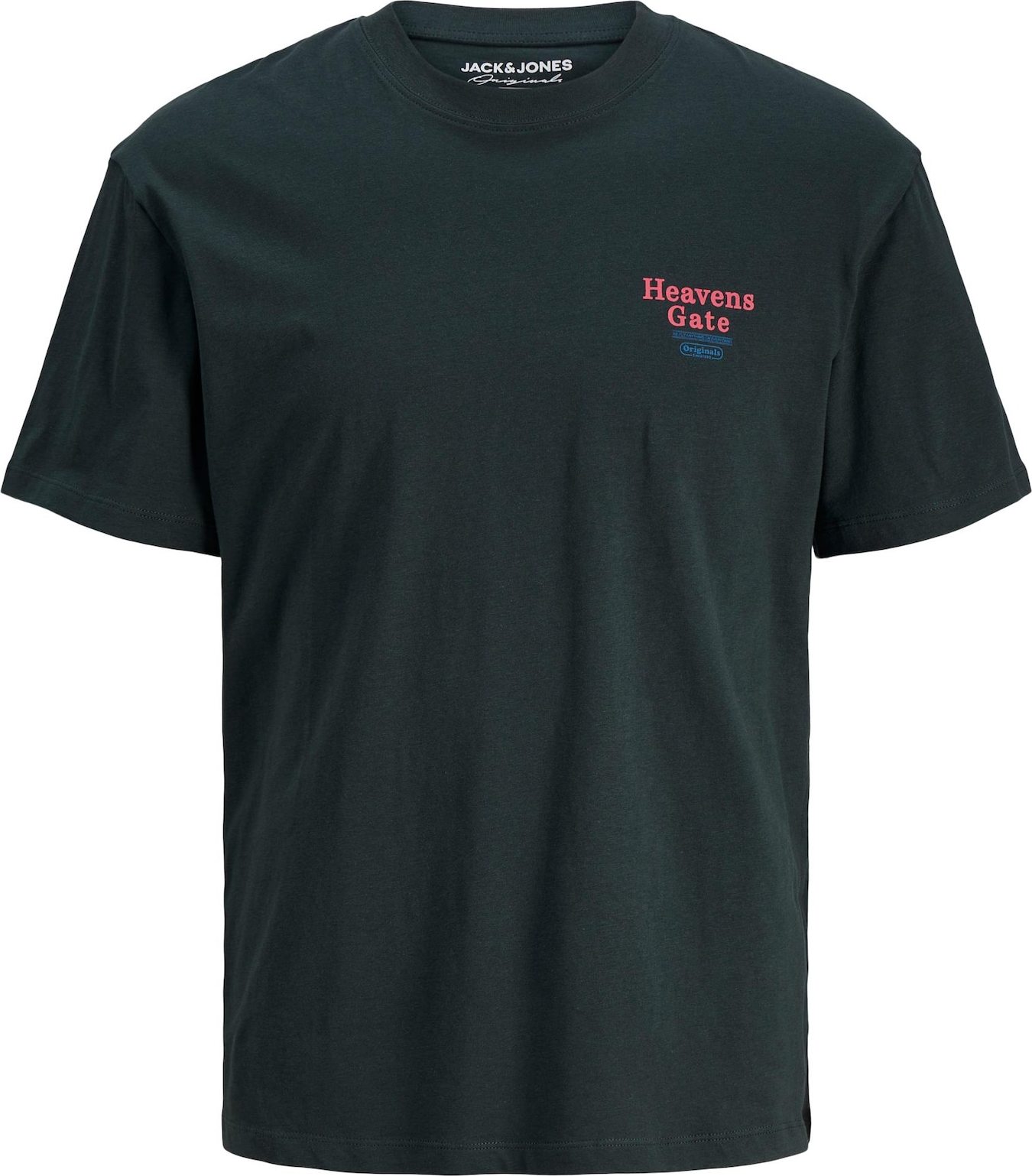 Tričko 'CHEW' jack & jones modrá / tmavě zelená / červená / bílá