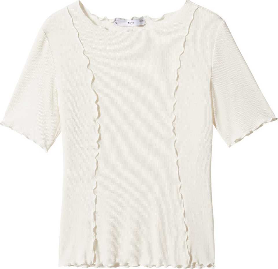 Tričko 'CURLI' Mango bílá