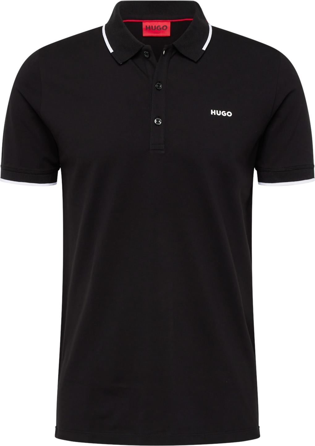 Tričko 'Dinoso' HUGO černá / bílá