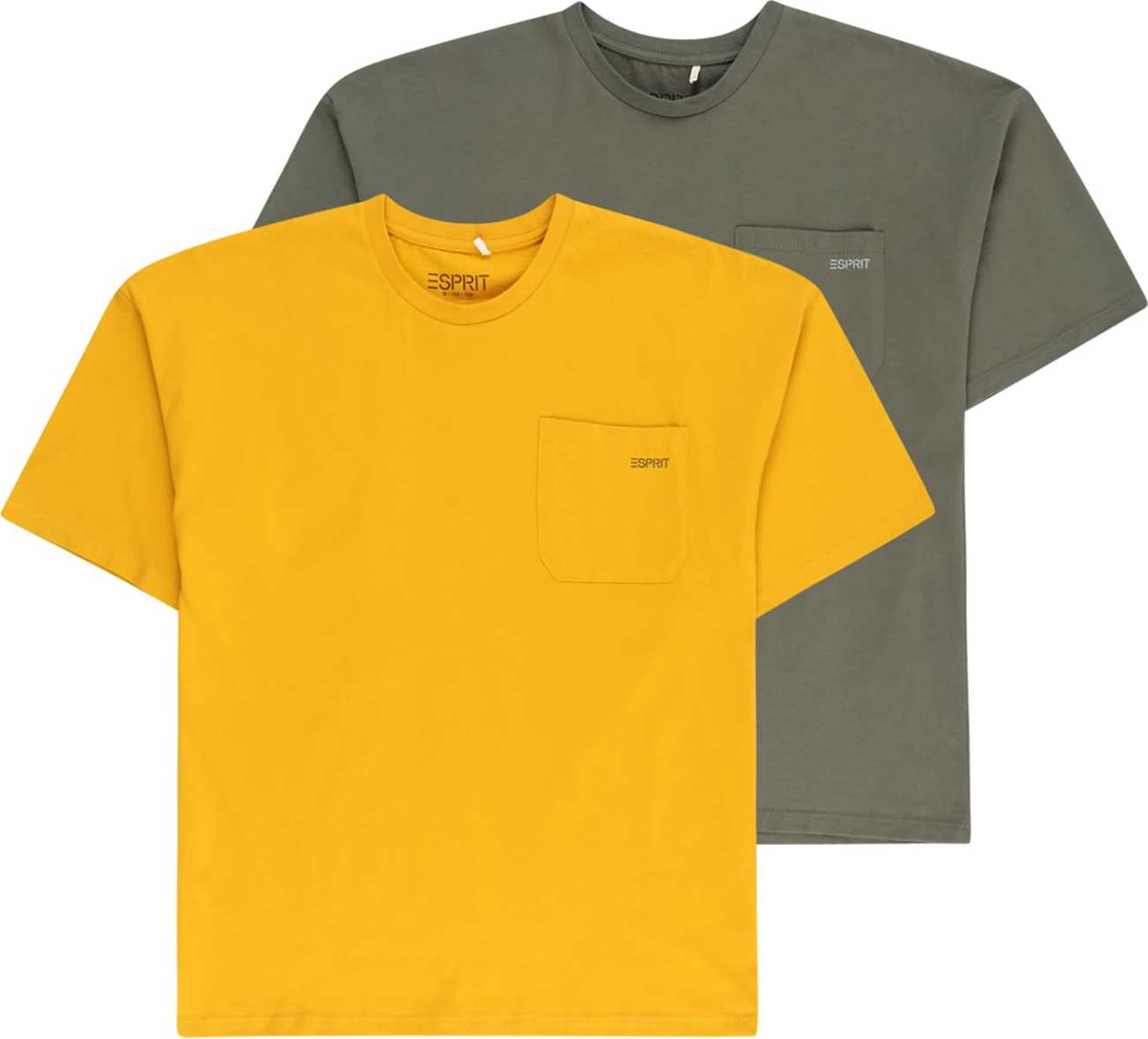 Tričko Esprit medová / khaki