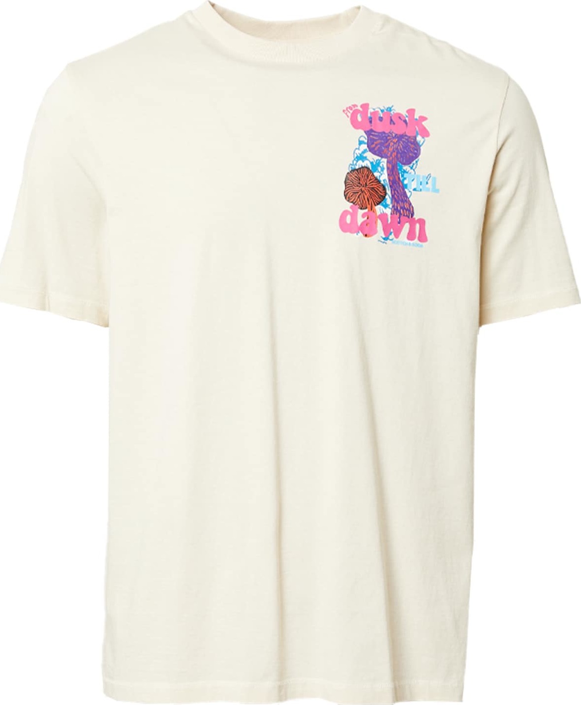 Tričko 'Festival' Scotch & Soda tyrkysová / šedá / fialová / pink