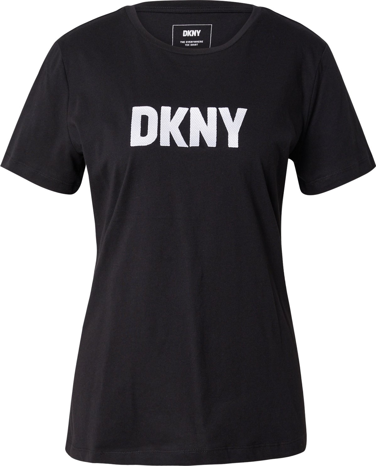 Tričko 'FOUNDATION' DKNY černá / přírodní bílá
