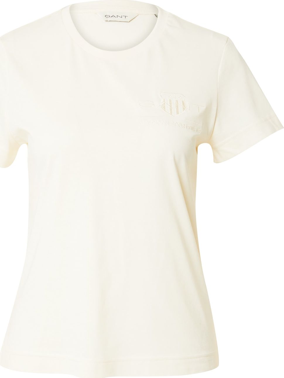 Tričko Gant přírodní bílá