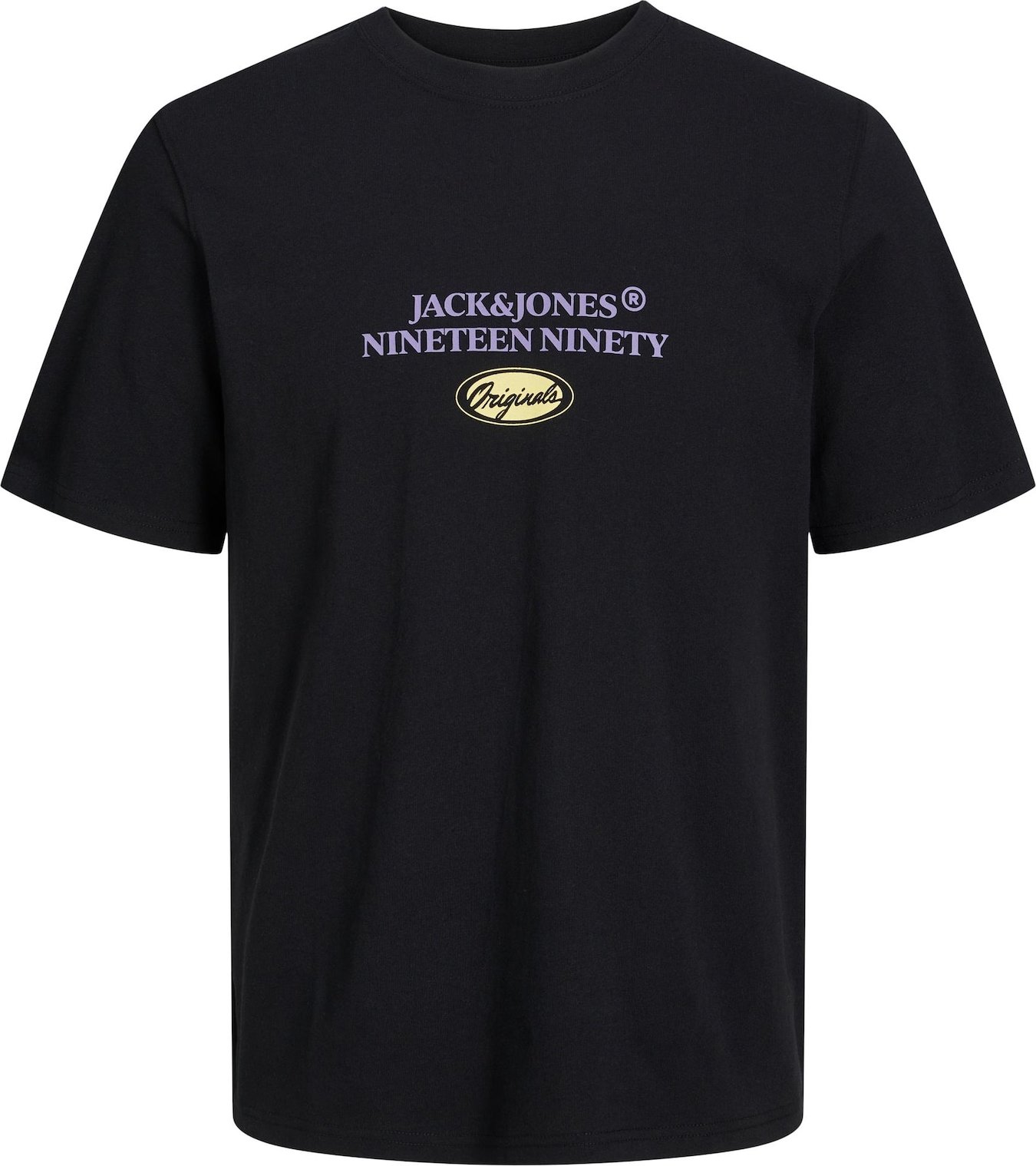 Tričko 'HAYS' jack & jones světle žlutá / světle fialová / černá