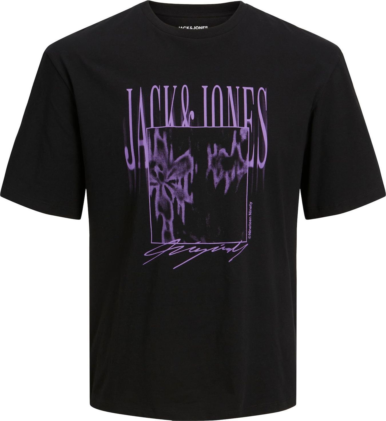Tričko jack & jones fialová / černá