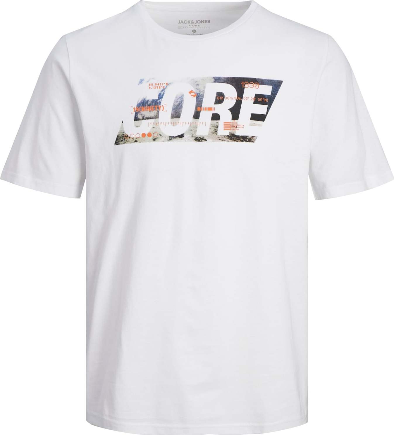 Tričko jack & jones námořnická modř / režná / oranžová / bílá