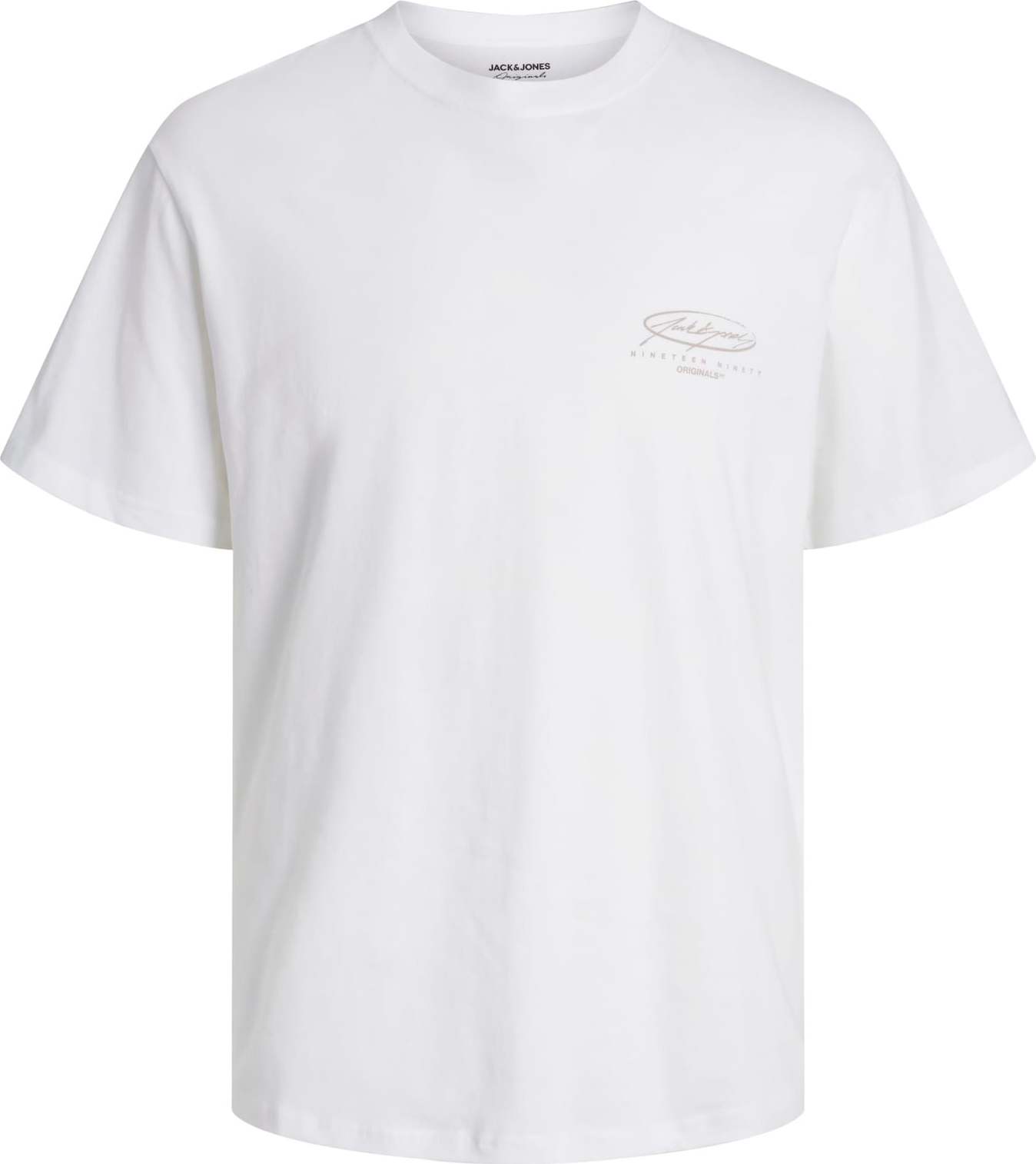 Tričko jack & jones tmavě béžová / bílá