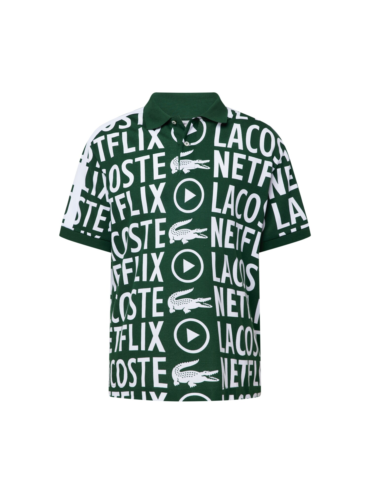 Tričko Lacoste zelená / bílá