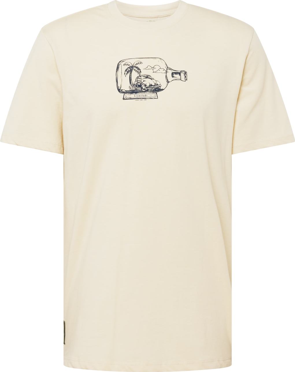 Tričko 'Ledger' Kronstadt krémová / černá