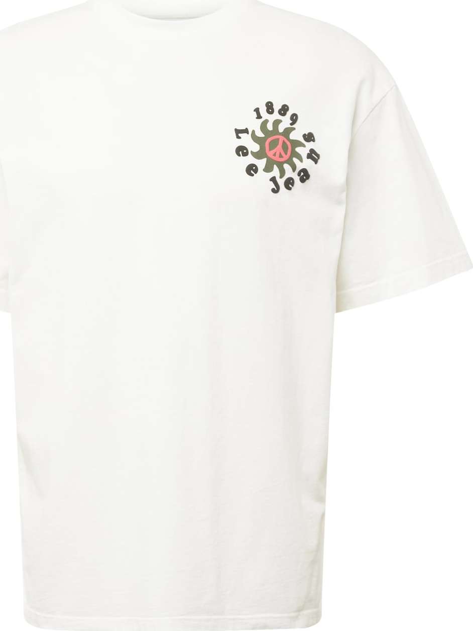 Tričko Lee režná / zelená / oranžová / černá